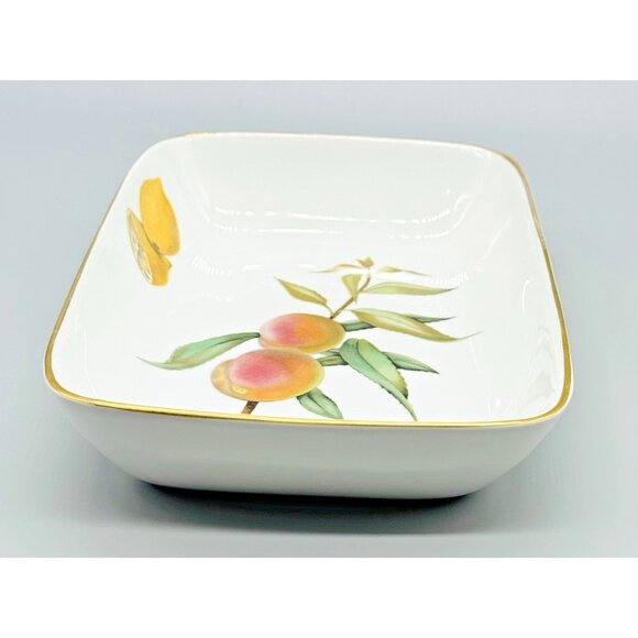 Royal Worcester Evesham Gold Rectangular Shape 56 Size 1 Baking Serving Dish - Picture 4 of 8